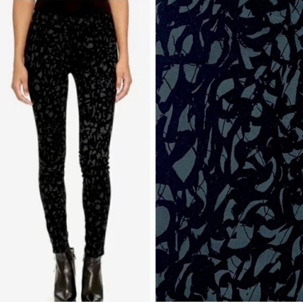 J Brand NWT Velvet Textured Overlay Skinny Jeans Olive Brocade size 29